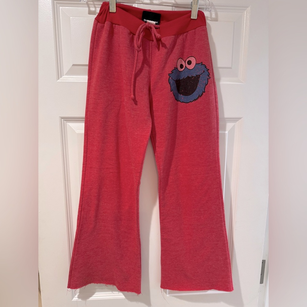 Kids Red Cookie Monster Lounge Pants
